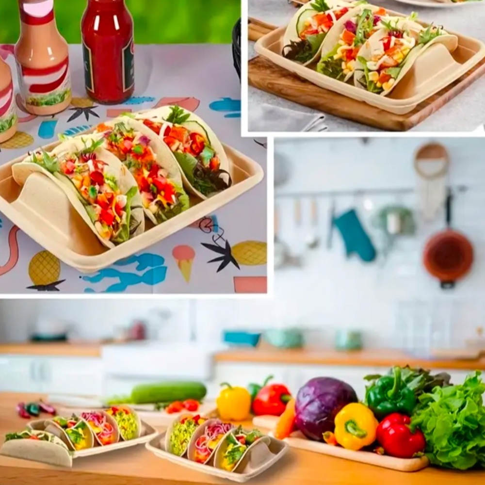 Dishes, NWT, Set of 40, Taco Disposable Dishes, Get this Party Started - Picture 11 of 12